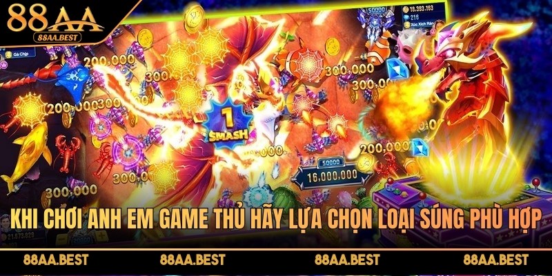 Khi chơi anh em game thủ hãy lựa chọn loại súng phù hợp